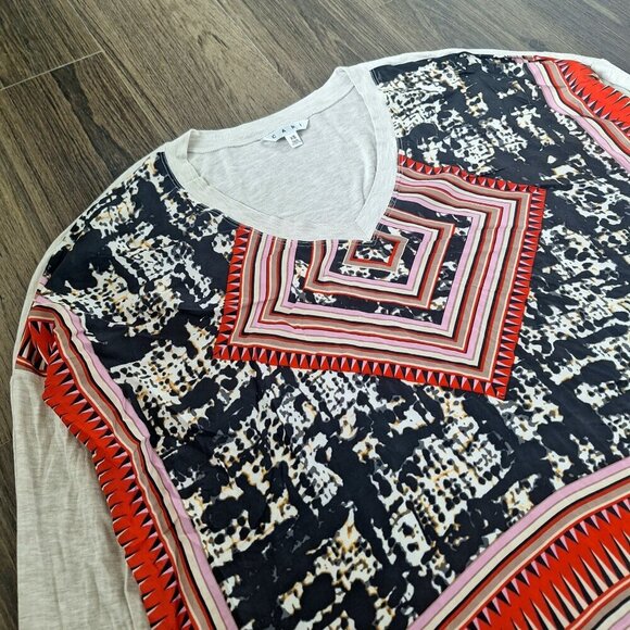 💙 Cabi Artsy Baggy Oversized Long Sleeve Tee Lightweight Soft Stretchy 100% Sil - Picture 6 of 8